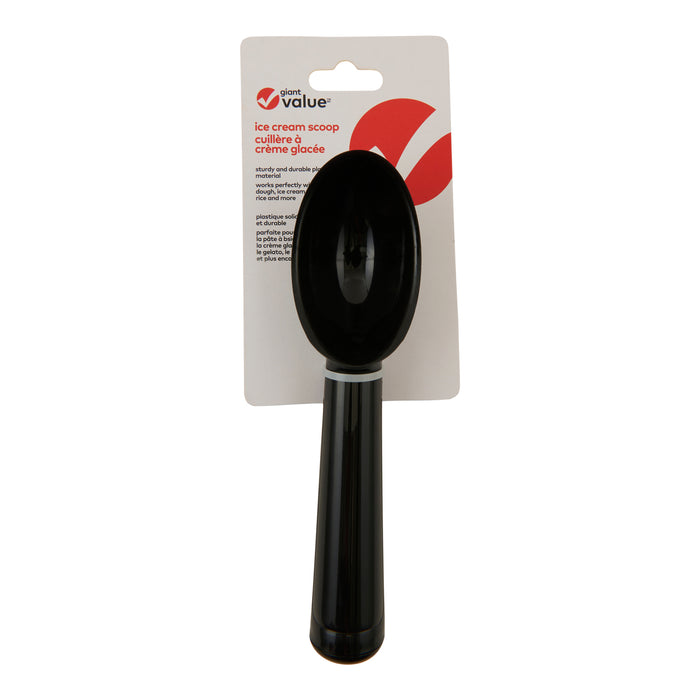 Cuillère à crème glacée Giant Value, noir – 7 po