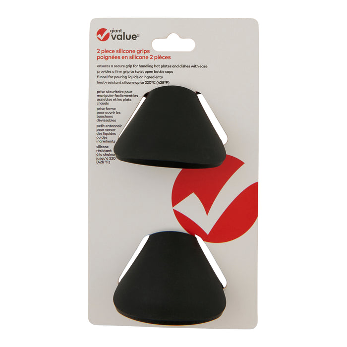 Giant Value Utensil Clips, Black, 2 Pack