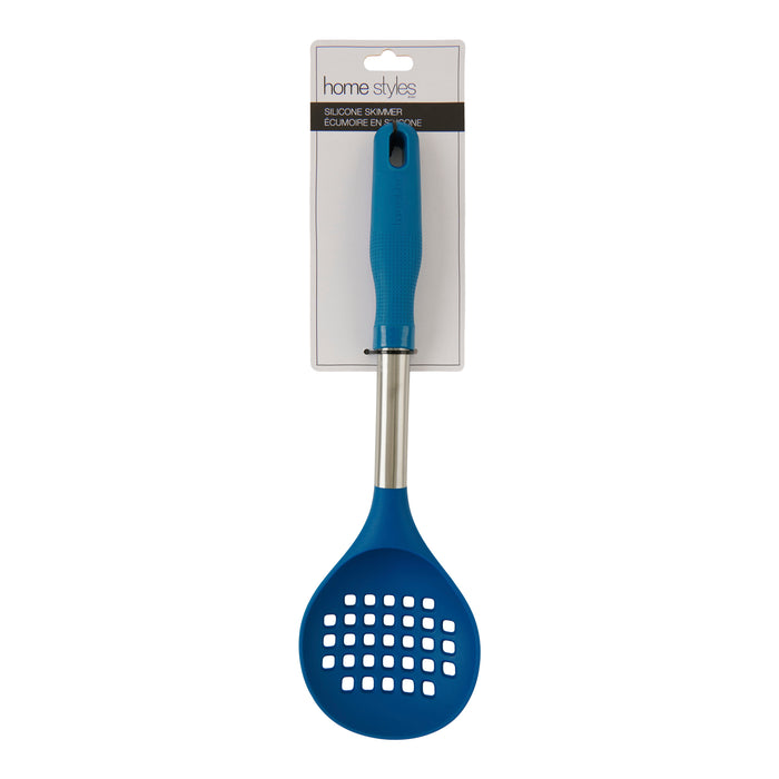 Écumoire à égoutter HomeStyles - bleu, 13,5 po