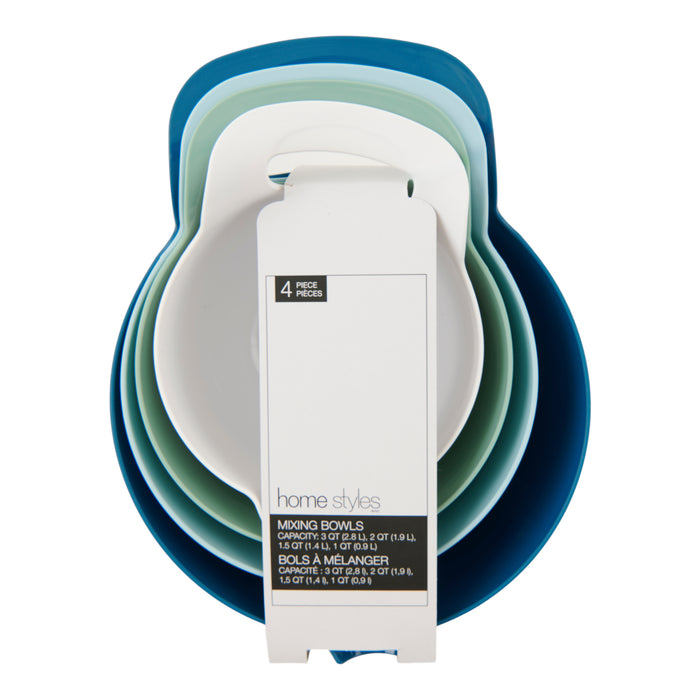 Ens. de bols à mélanger HomeStyles – 4 pièces