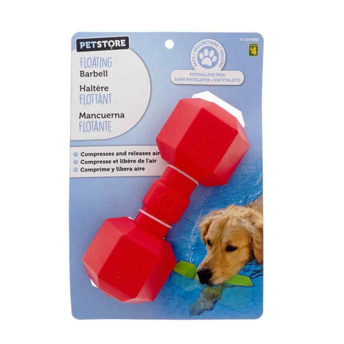 PetStore Floating Barbell Dog Toy, 20 cm