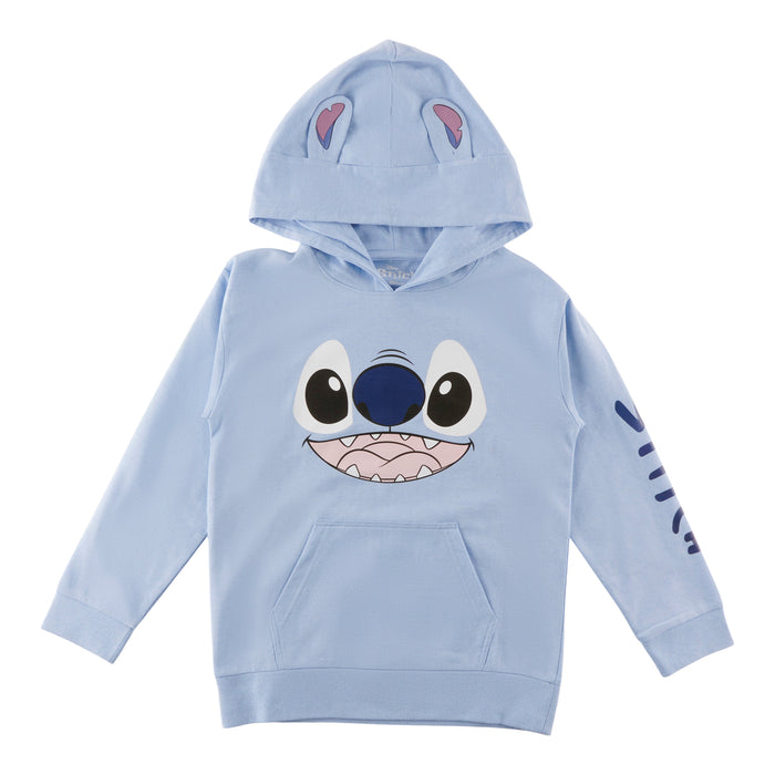 Girls' Licensed Lilo & Stitch Long Sleeve Hoodie