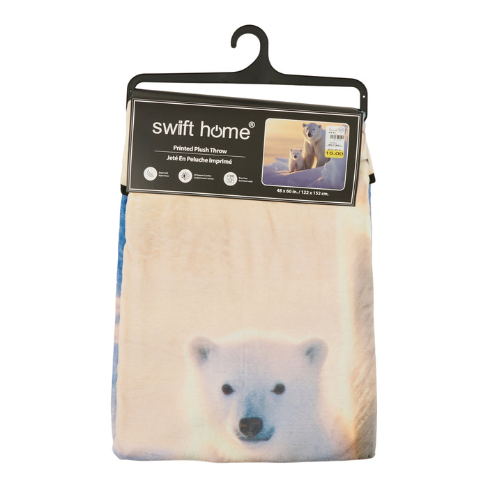 Printed Animal Throw, 48-in x 60-in.