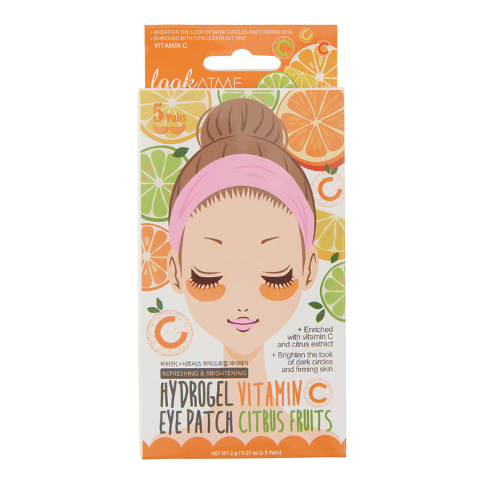 Masques pour les yeux à l’hydrogel avec vitamine C Look at Me, agrumes