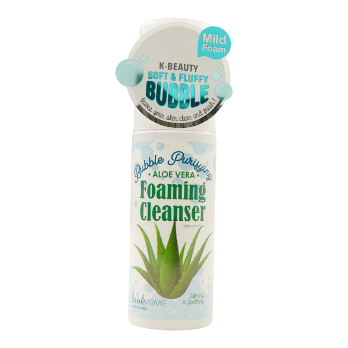 Bubble Purifying Foam Cleanser, Aloe Vera, 150 ml