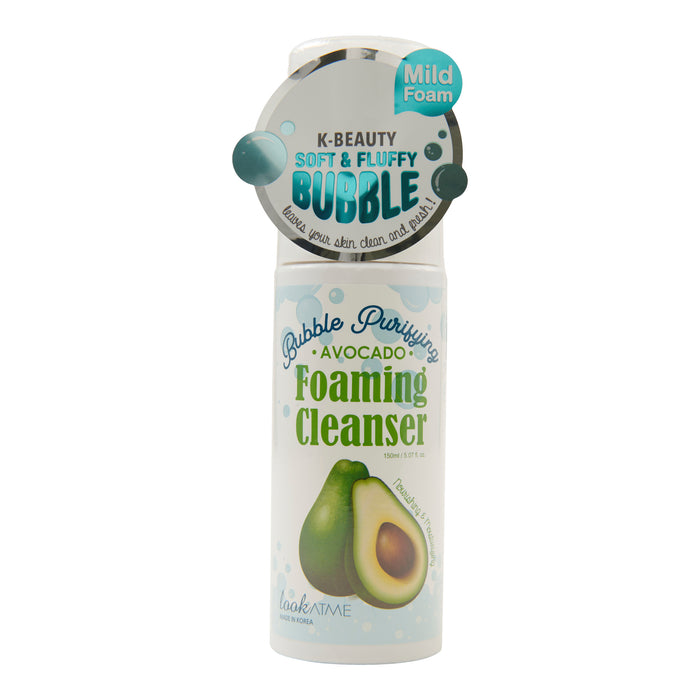 Bubble Purifying Foam Cleanser, Avocado, 150 ml