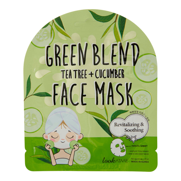 Look At Me Greenblend Tea Tree + Cucumber Face Mask