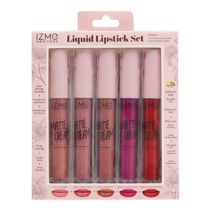 Ensemble de rouges à lèvres liquides IZME
