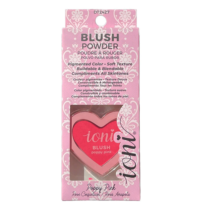 Fard à joues en poudre compacte Ioni, Poppy Pink