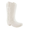 Vase en forme de botte de cowgirl - blanc, 8 po x 4 po x 10 po