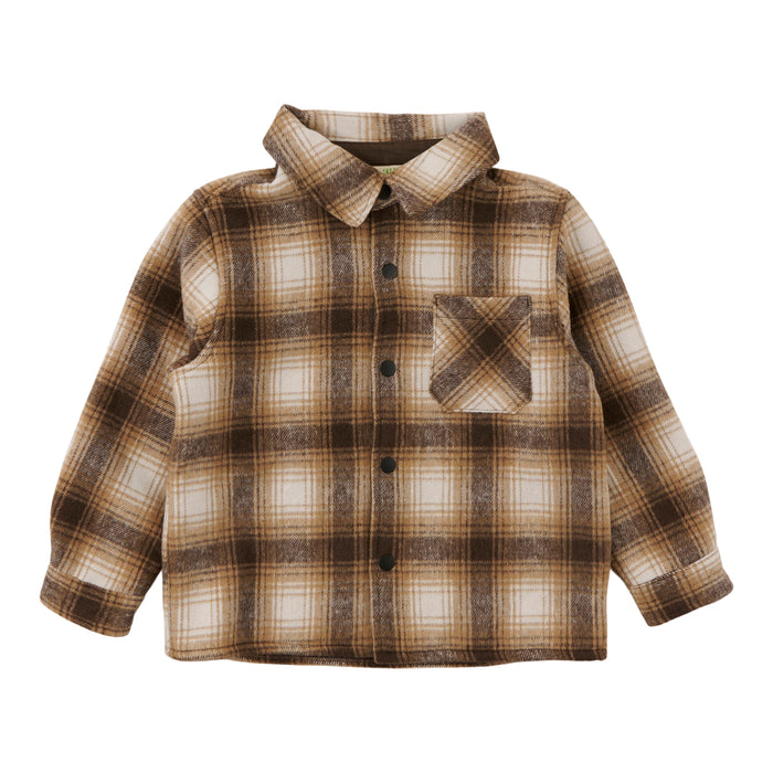 Toddler Boys' Long Sleeve Plaid Shacket