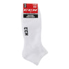 CCM Men's Assorted Ankle/Quarter White Crew Socks, 3-Pack