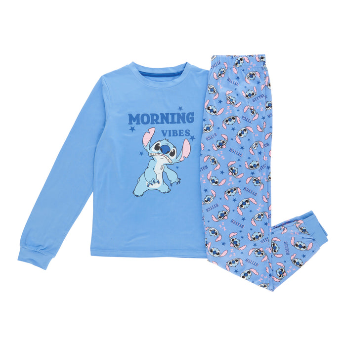 Ens. pyjama à manches longues pour la famille Lilo et Stitch sous licence pour garçons – 2 pièces