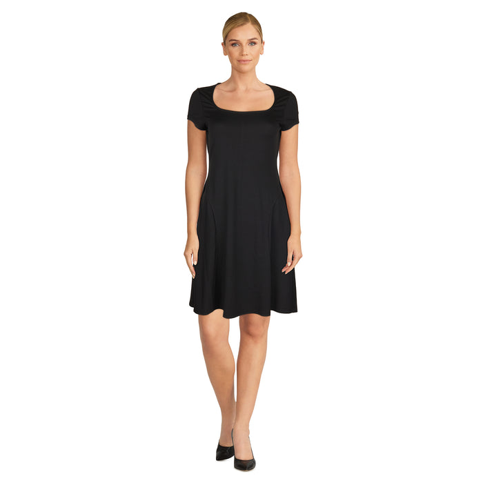 Robe évasée à manches courtes mySTYLE pour femmes