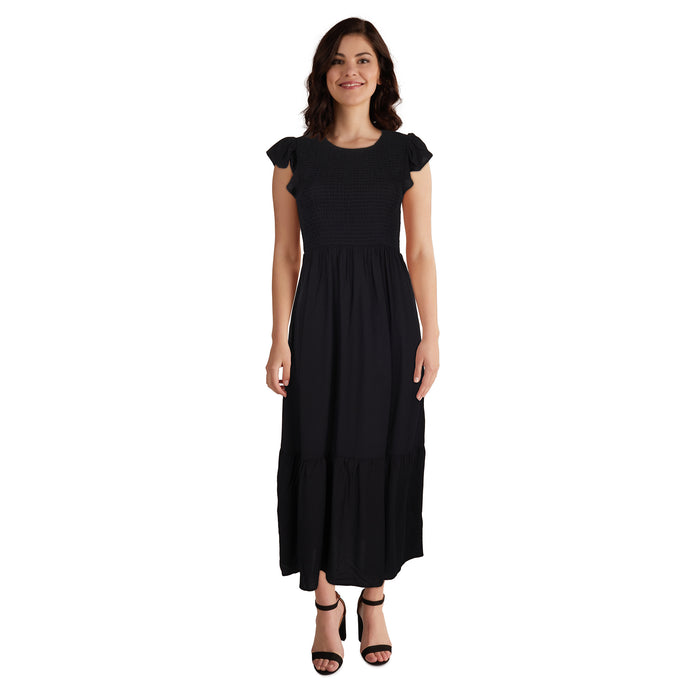 Robe maxi avec manches à volants mySTYLE pour femmes