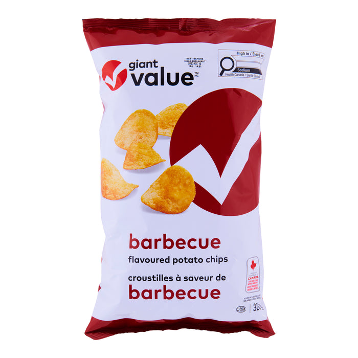 Giant Value BBQ Chips, 320 g