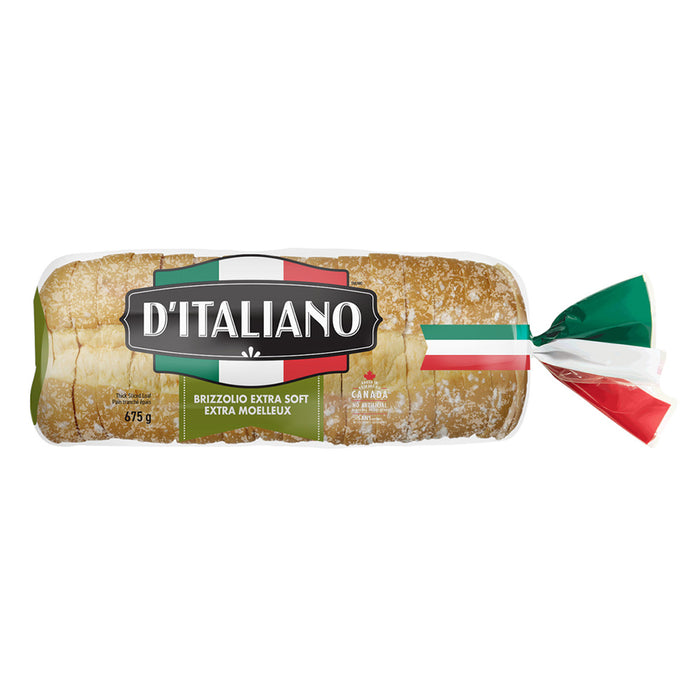 Pain tranché épais extra moelleux Brizzolio D’Italiano, 675 g