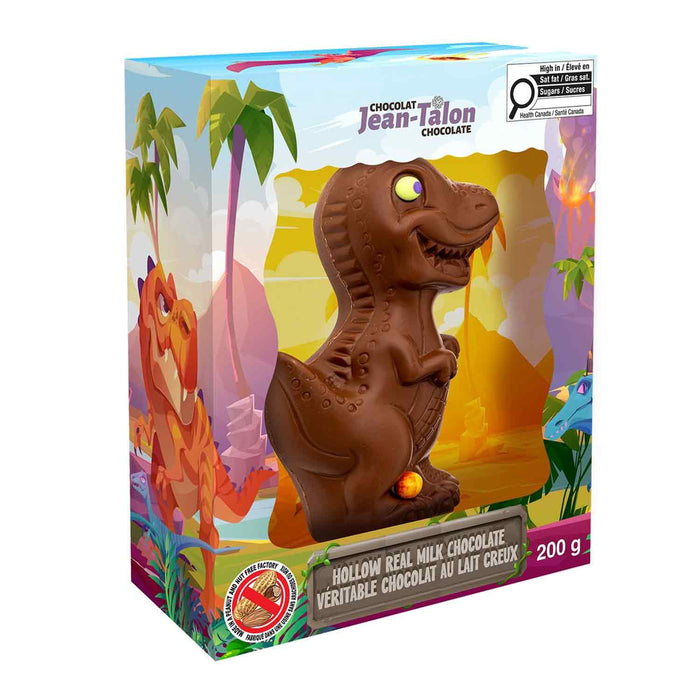 Jean-Talon Hollow Milk Chocolate Dinosaur, 200 g