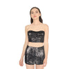 Bustier court à paillettes pour femmes