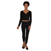 Women's Cropped Long Sleeve Top