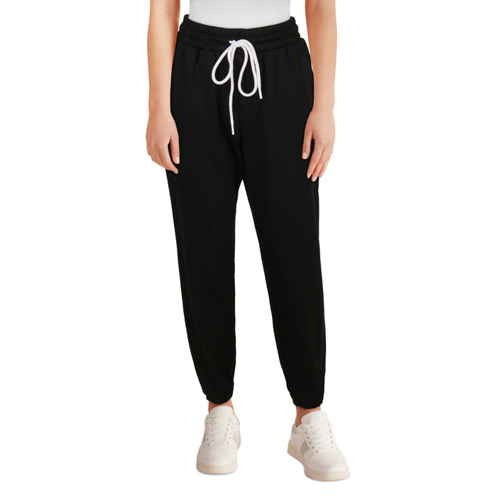 Pantalon de jogging à taille haute en tissu bouclette pour femmes