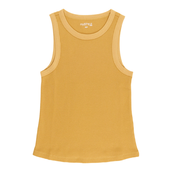 mySTYLE Women's Waffle Tank Top