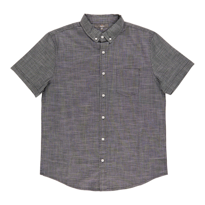 Chemise à manches courtes en tissu hachuré croisé Mountain Ridge pour hommes