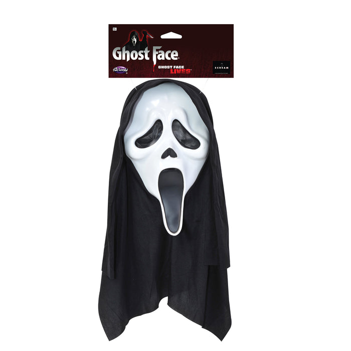 Ghost Face Mask With Shroud
