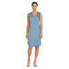 mySTYLE Women's Button Front Denim Dress