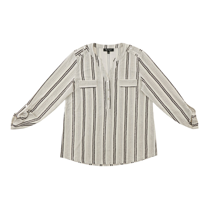 lily morgan Women's Roll Tab Sleeve Top