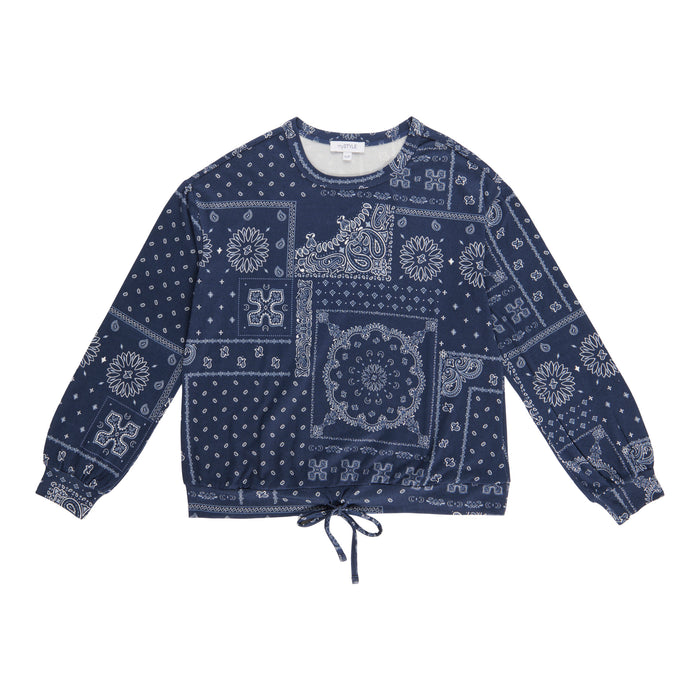 mySTYLE Women's Bandana Print Top