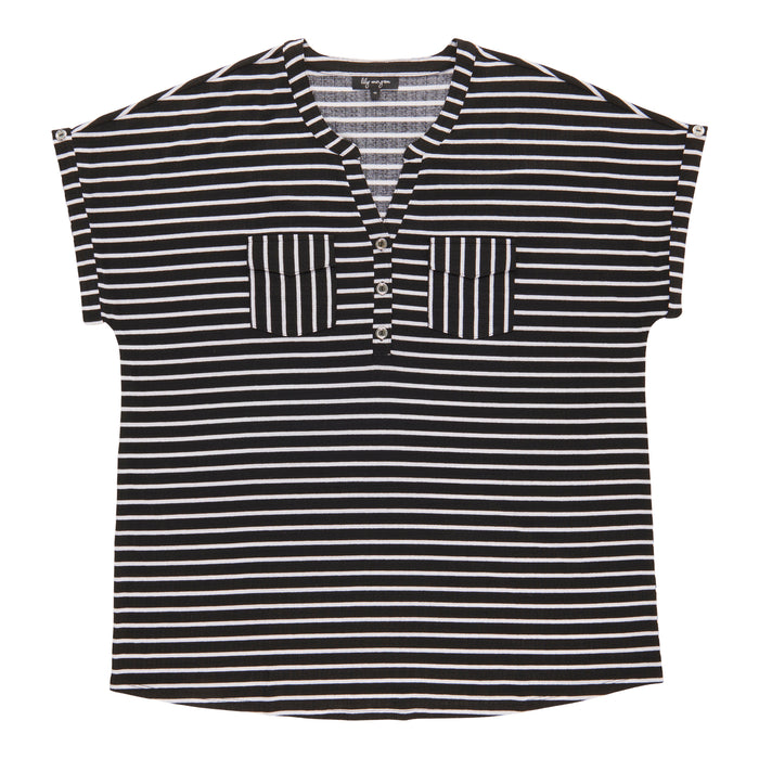 lily morgan Women's Plus Top with Front Pockets