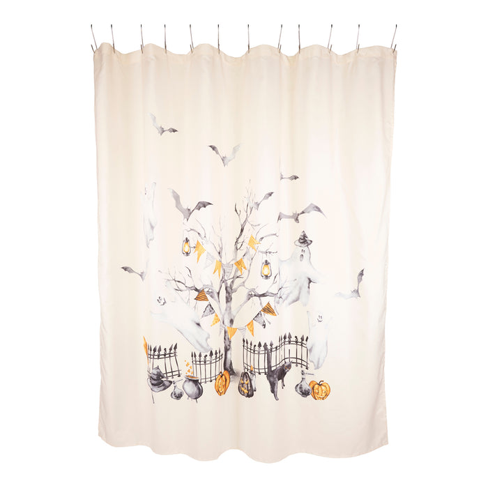 Rideau de douche en microfibre avec imprimé de fantaisie HomeStyles, 70 po x 72 po