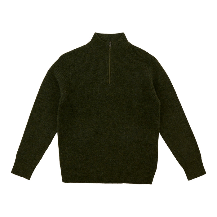 Mountain Ridge Men's Ribbed Mock-Neck Half Zip Sweatshirt