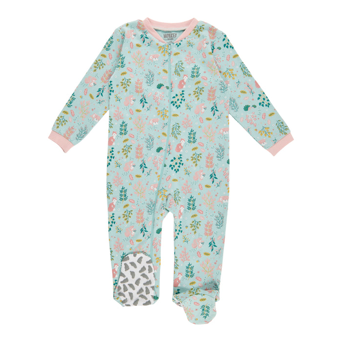MONKEY BARS Infant Girls' Autumn Flair Basic Long Sleeve Sleeper, 0-24 Month