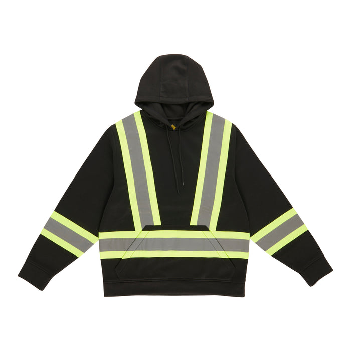 Chandail à capuchon haute visibilité Tradesmax Pro pour hommes, noir