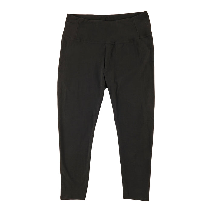 Legging noir taille haute en similisuède taille plus pour femmes