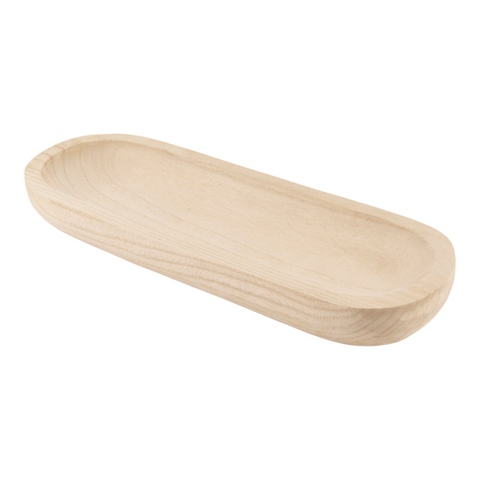 Plateau en bois de paulownia HomeStyles – 18 po x 6,5 po