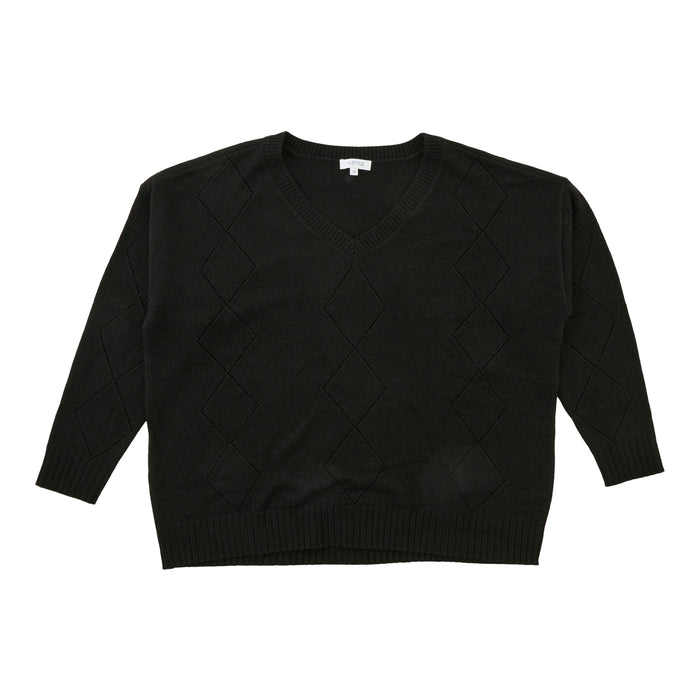 mySTYLE Women's Plus V-Neck Sweater