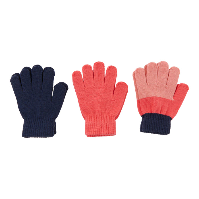 Girls' Magic Stretch Gloves, 3-Pack
