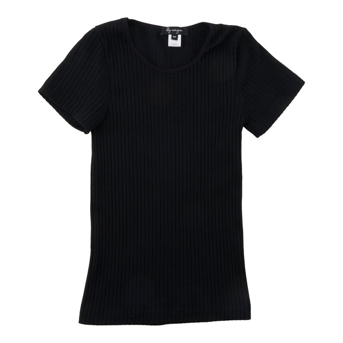 lily morgan Women's Ribbed Cap Sleeve Top