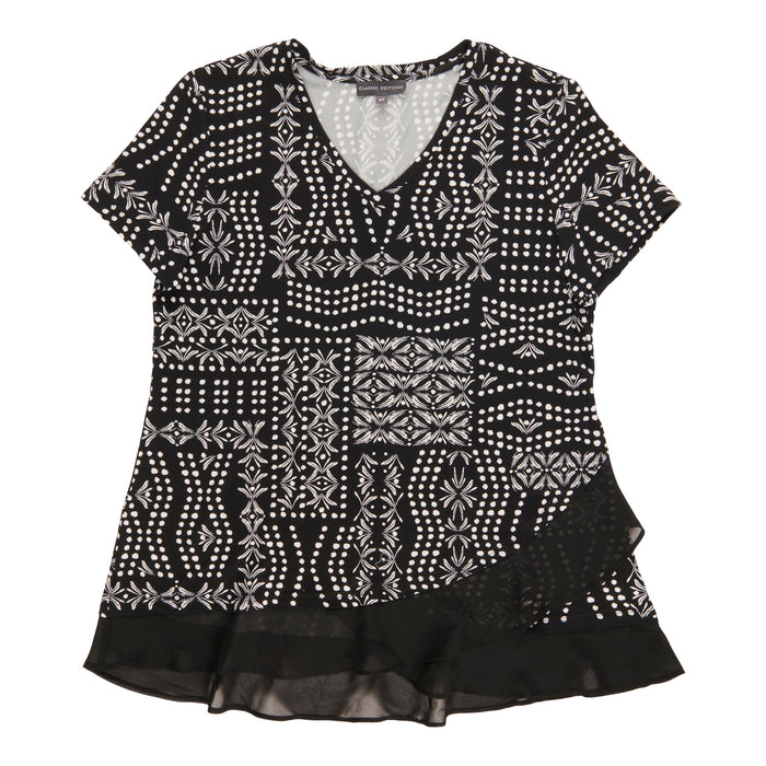 Classic Editions Women's Ruffled Top