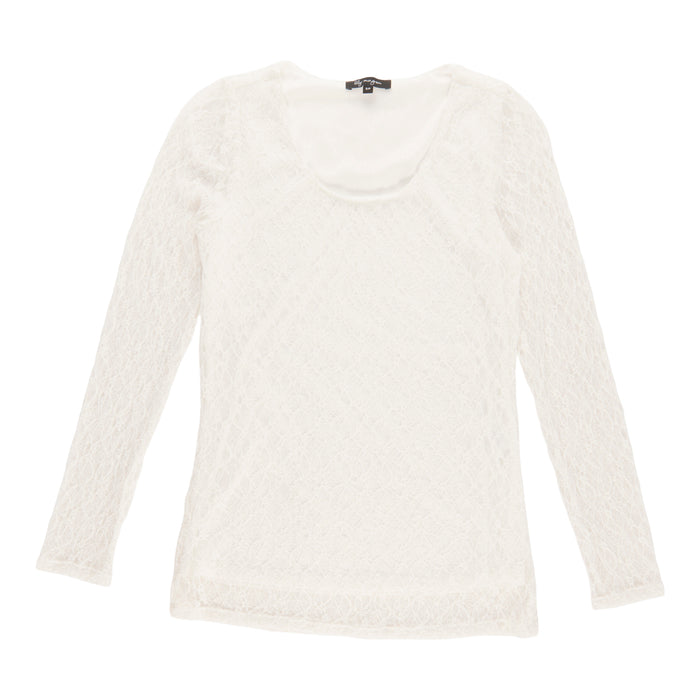 lily morgan Women's Long Sleeve Lace Top