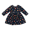 Robe à manches longues à imprimé Inspiration automnale MONKEY BARS pour bébés filles, 12 à 24 mois