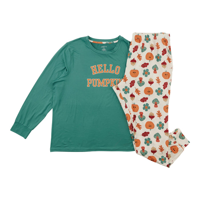Carisma Women's Plus Fall Family PJ Set, 2-Piece