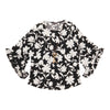 Classic Editions Women's Ruffle Blouse with Necklace