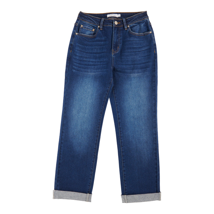 mySTYLE Women's Cuffed Jeans