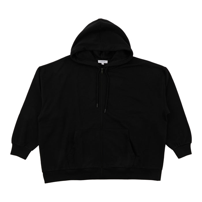 Chandail en molleton à capuchon et à fermeture à glissière taille Plus mySTYLE pour femmes