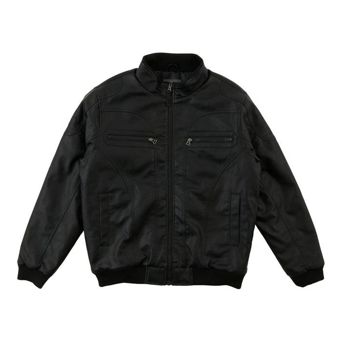 Mountain Ridge Men's Faux Leather Bomber