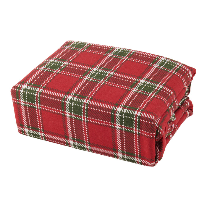 Printed Flannel Sheet Set, Queen, 4 Piece